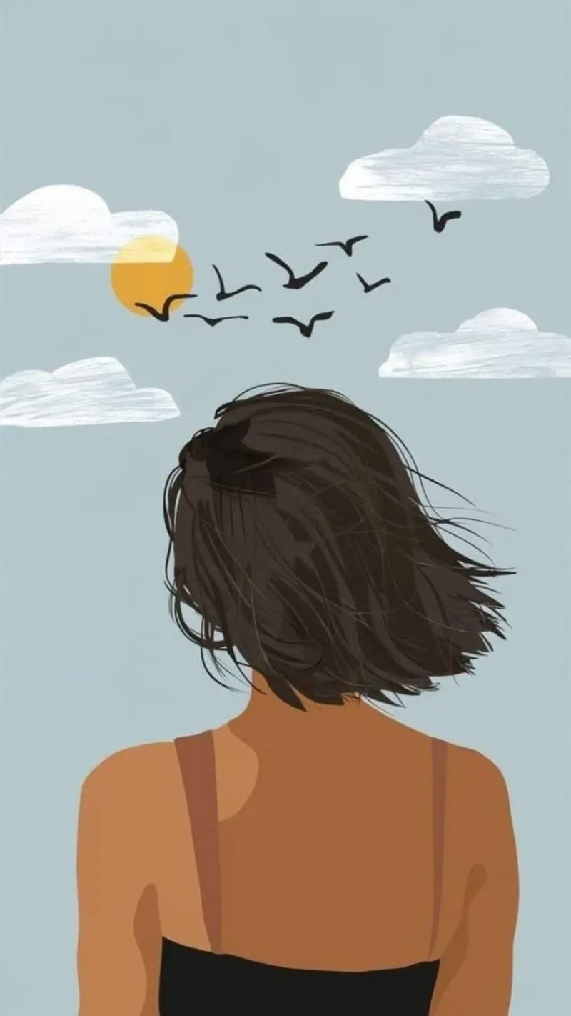 girl with the scene nature poster da chaodays
