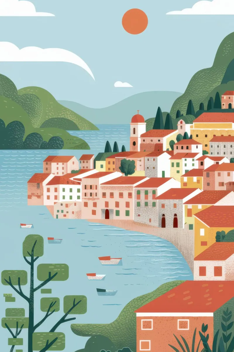 Sogno della Costiera Amalfitana poster da Wish Studio