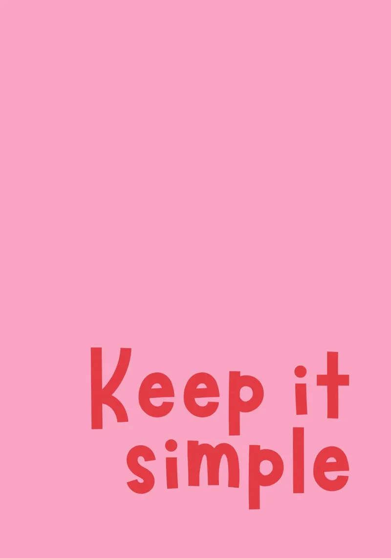 Keep it simple toile avec Caisse américaine de DigiWunderwerk