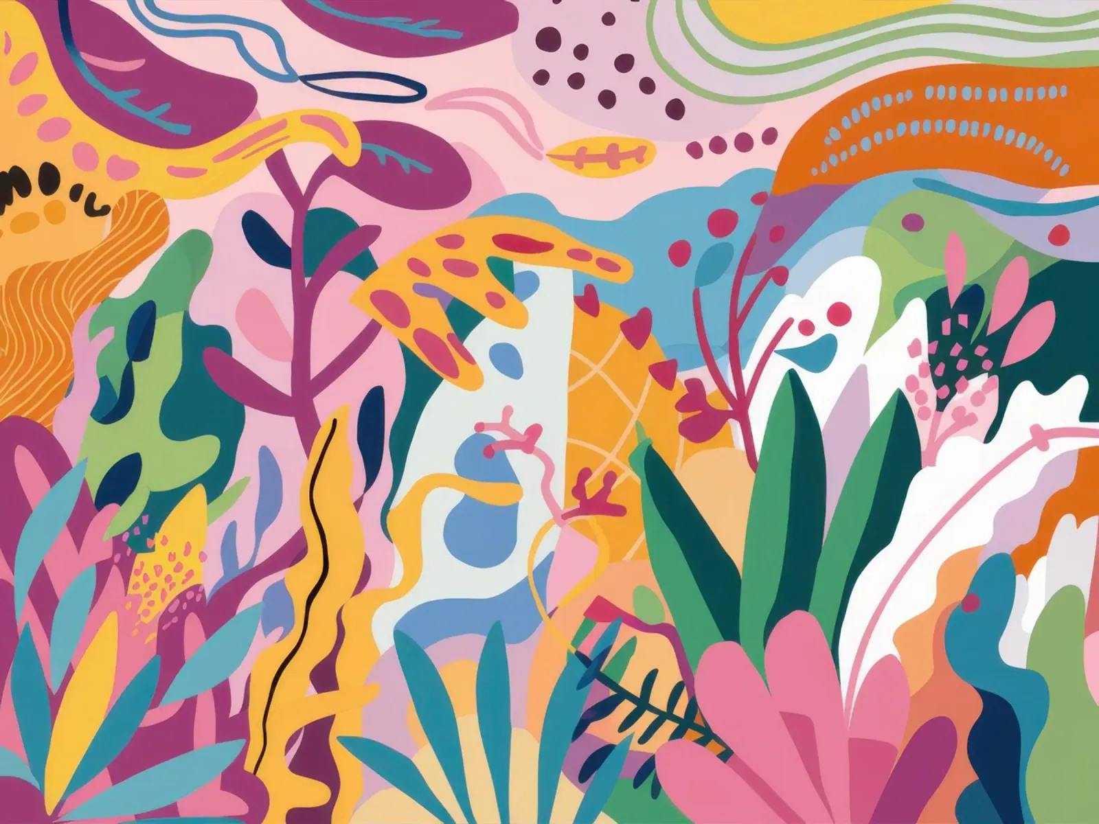 Natura umana psichedelica poster da Wish Studio