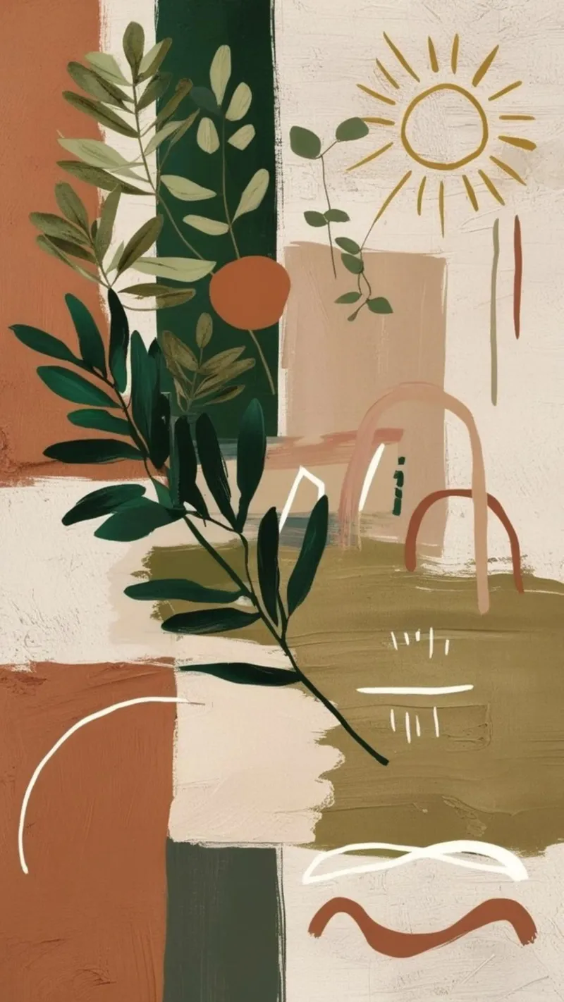 art line the morning poster con telaio in legno da panada
