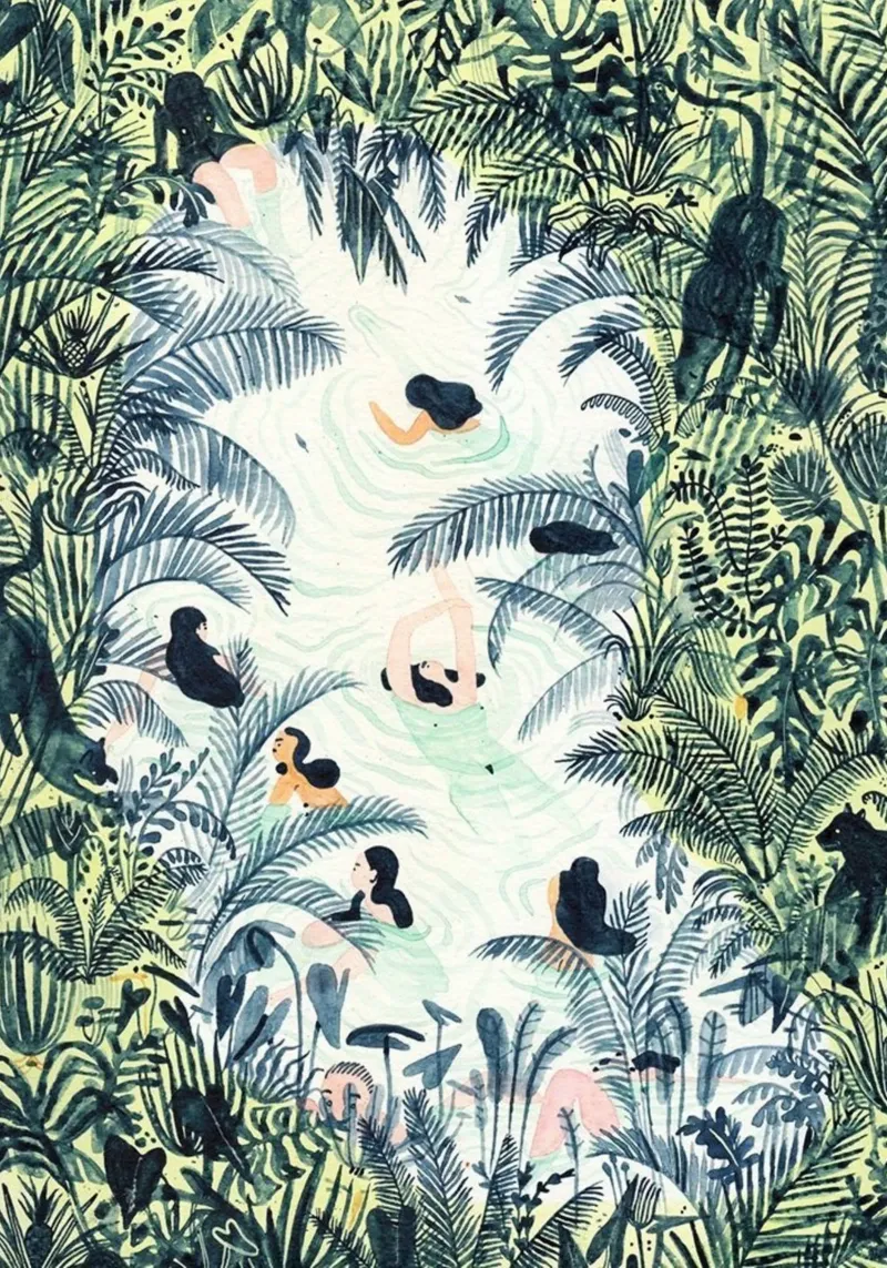 swim in forest poster da melts