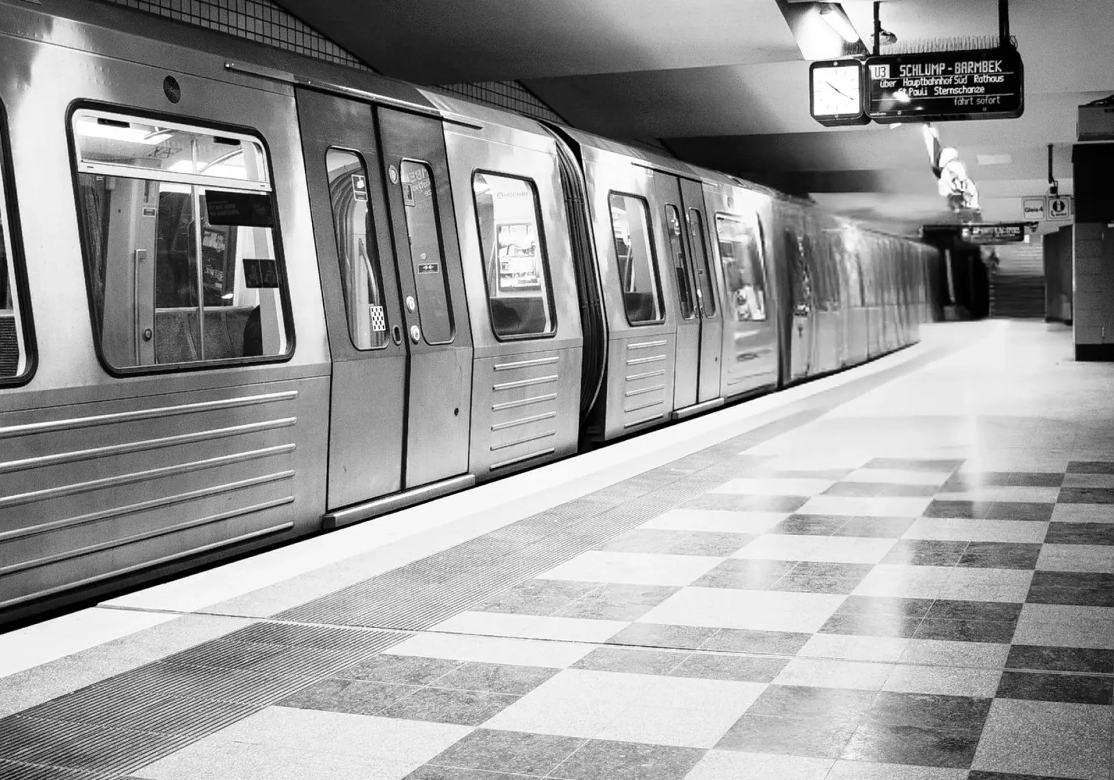 Hamburg Underground tela con Cornice a cassetta da DigiWunderwerk