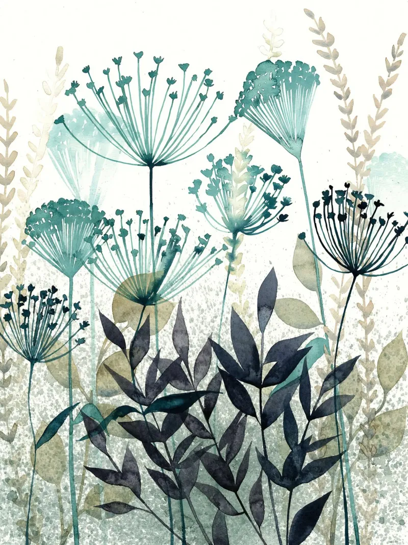 Zomerweide - Grace Popp canvas met Baklijst van medineprint