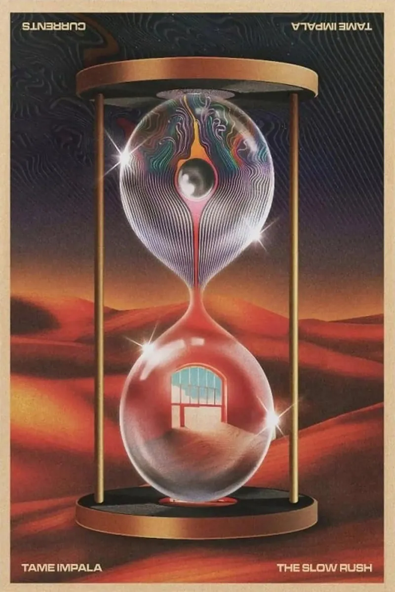 Sand Clock Tame Impala Concert The Slow Rush Poster tela con Cornice a cassetta da GULHAM