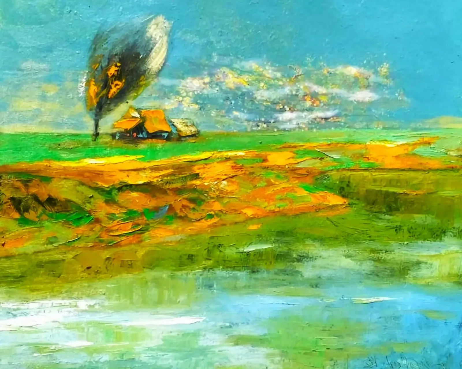 art color sky and land poster da miracle