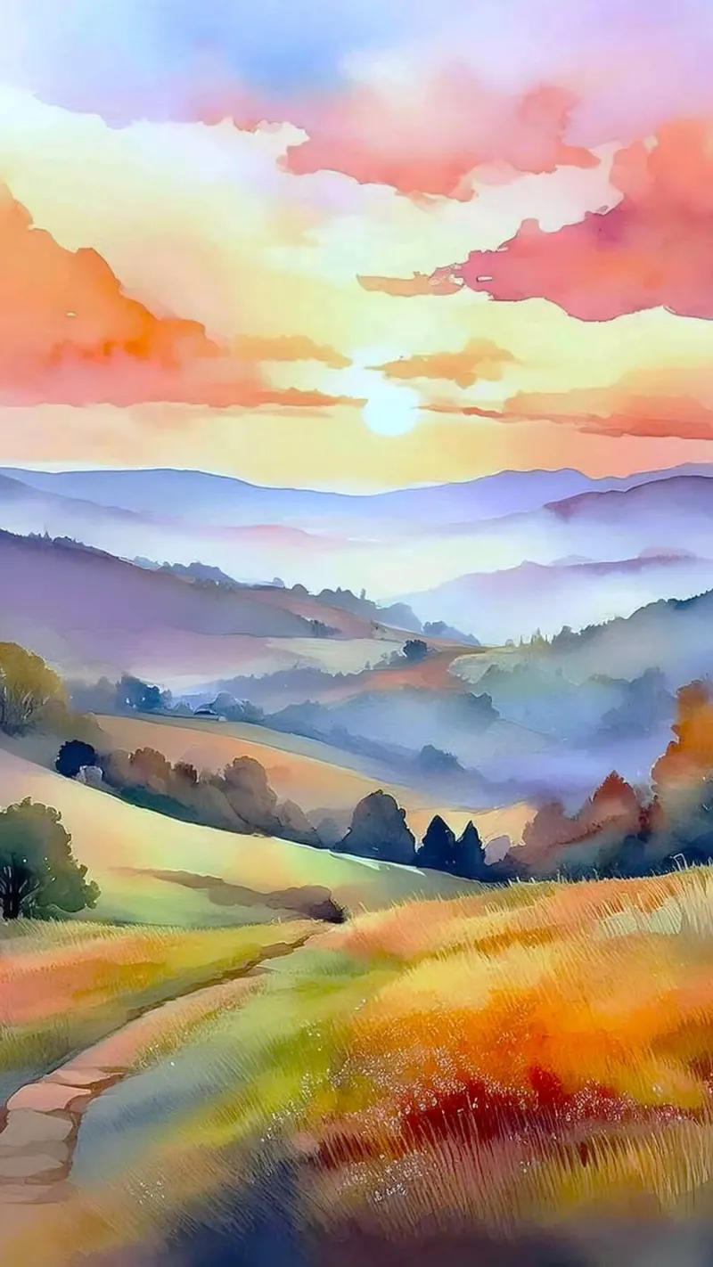nature colorgradient poster da miracle