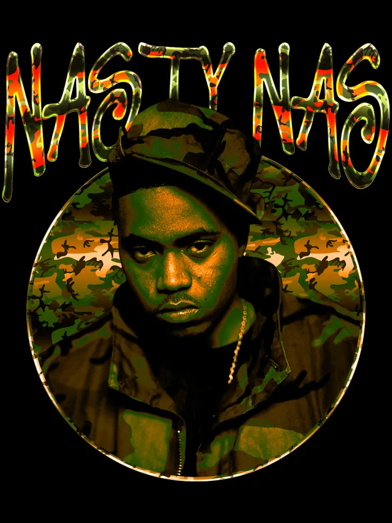 Grunge Nasty Nas Pop poster da grass.studio_