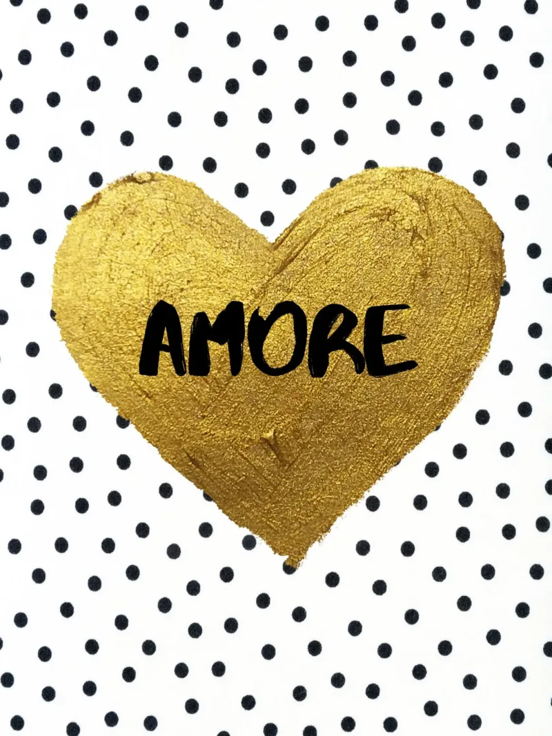 Amore poster con telaio in alluminio da PinkCandyWalls