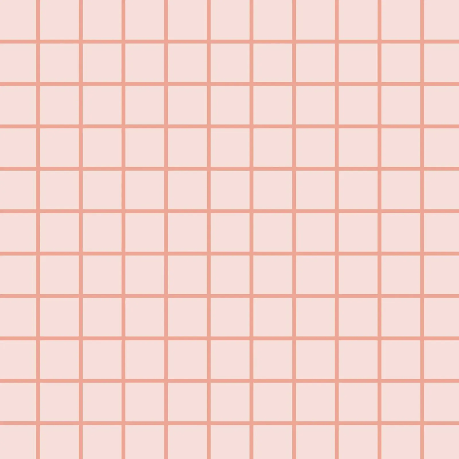 Peach Grid Pattern poster with wooden frame by Paigaam Studio