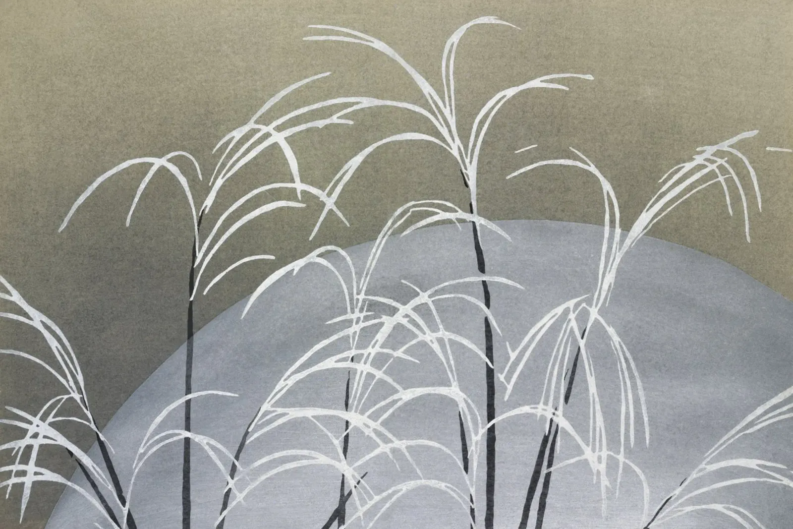 Frost from Momoyogusa–Flowers of a Hundred canvas with Floater frame by vintageshop