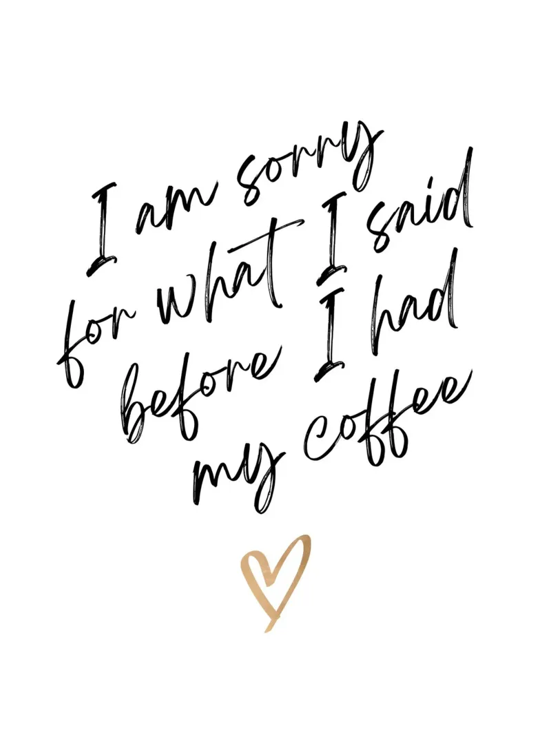 Coffee lover quote poster da PinkCandyWalls