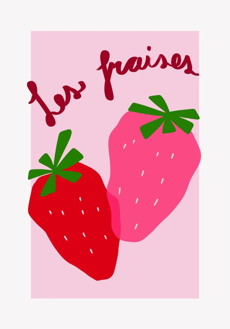Strawberries poster by Athene Fritsch