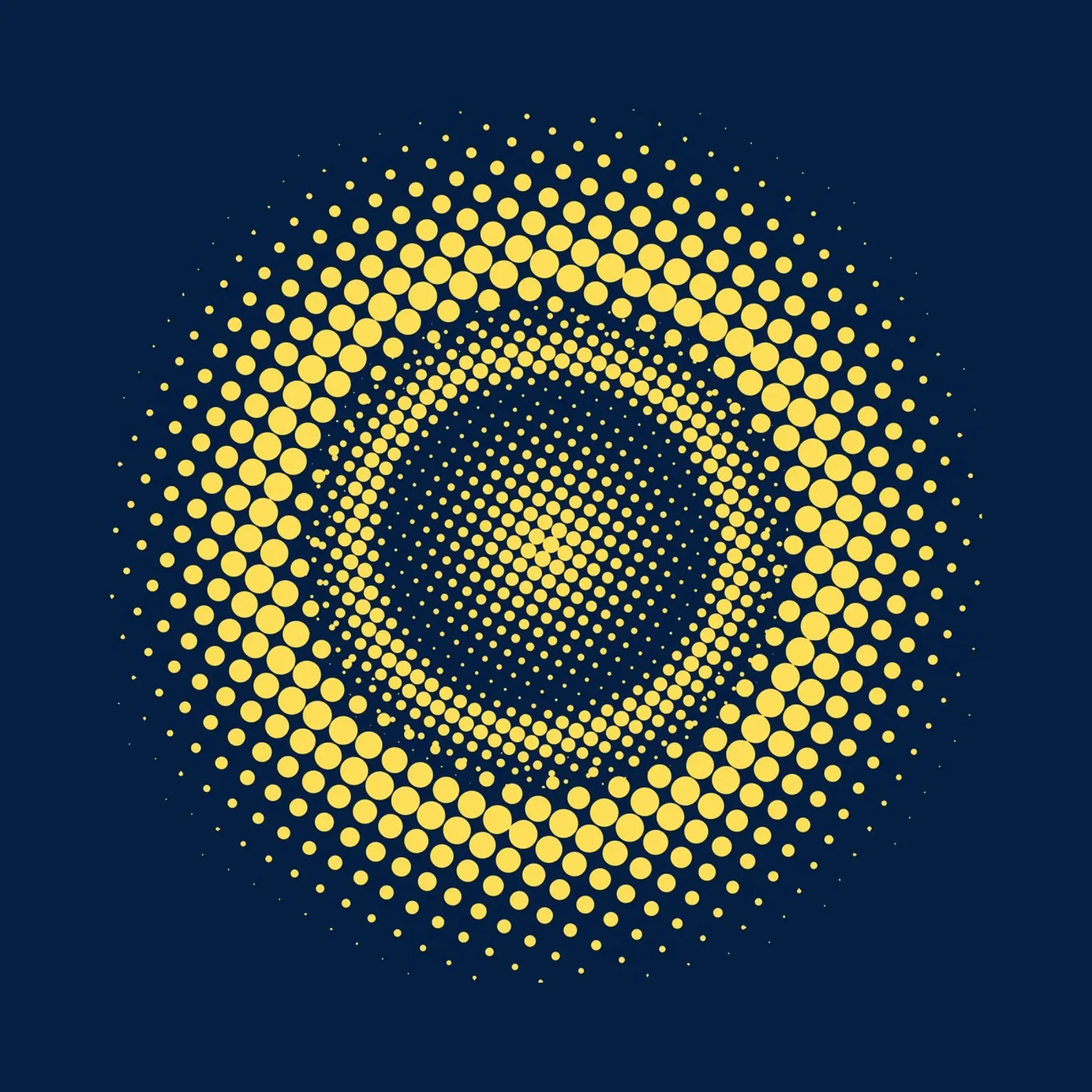 Digital sphere 02 canvas with Floater frame by Little Dean