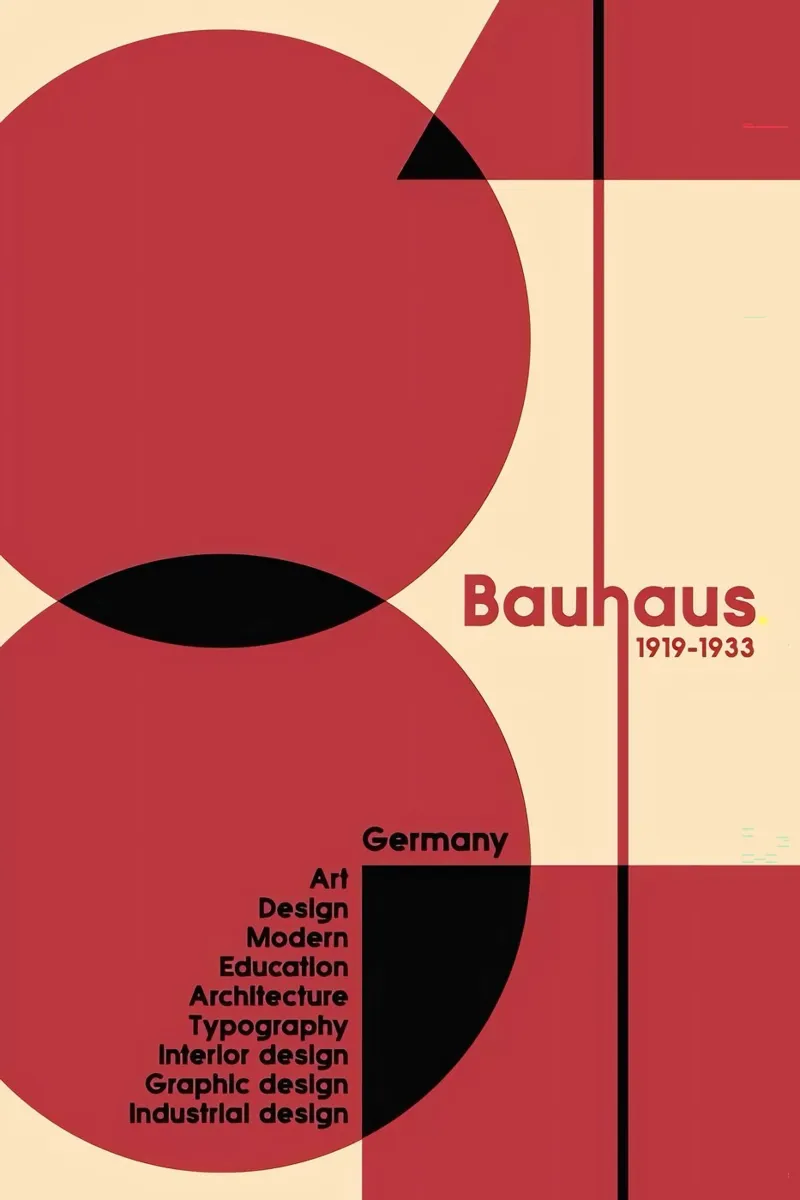 Bauhaus 1919 tela con Cornice a cassetta da Brooke