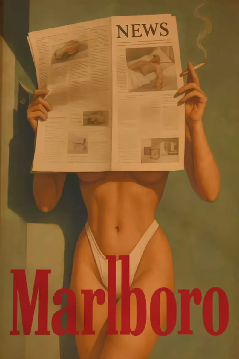 Marlboro tela con Cornice a cassetta da kanel shop
