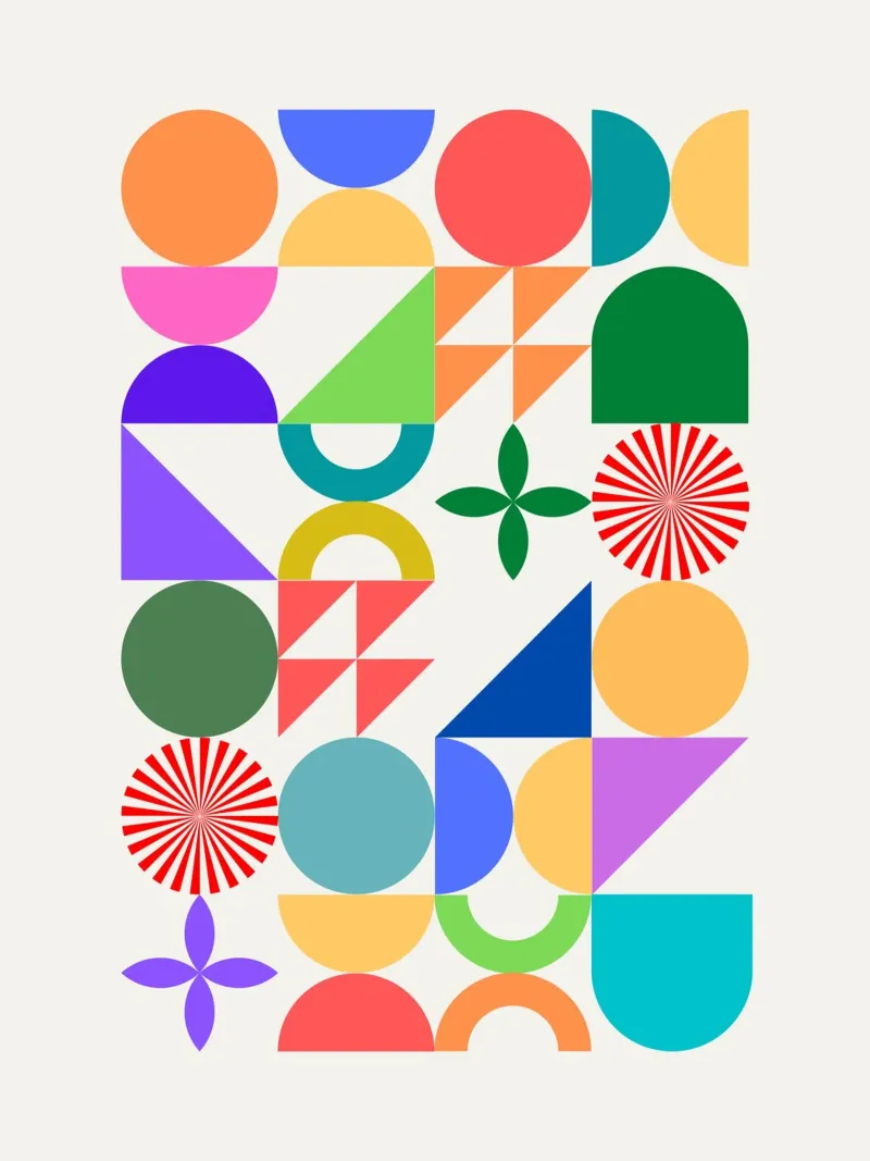 Geometrical build 05 poster by Little Dean