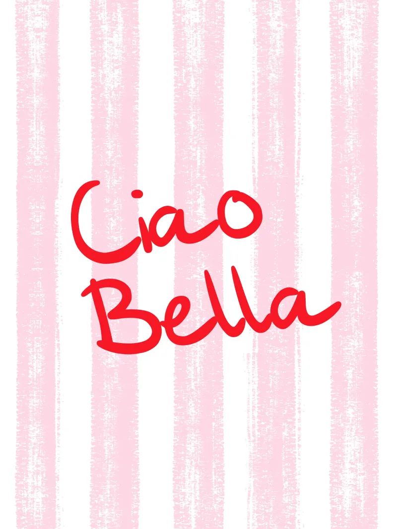 Ciao Bella Design poster da dericktype