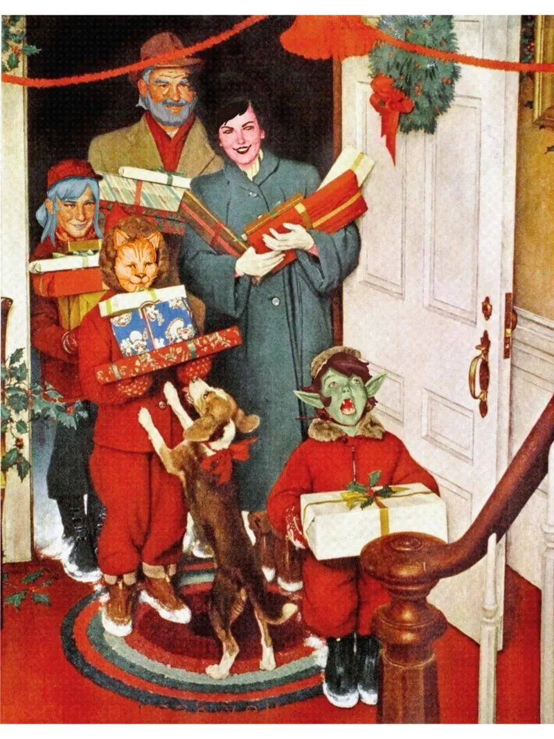 ha trasformato la mia festa in una Norman Rockwell tela con Cornice a cassetta da Freya Mitchell