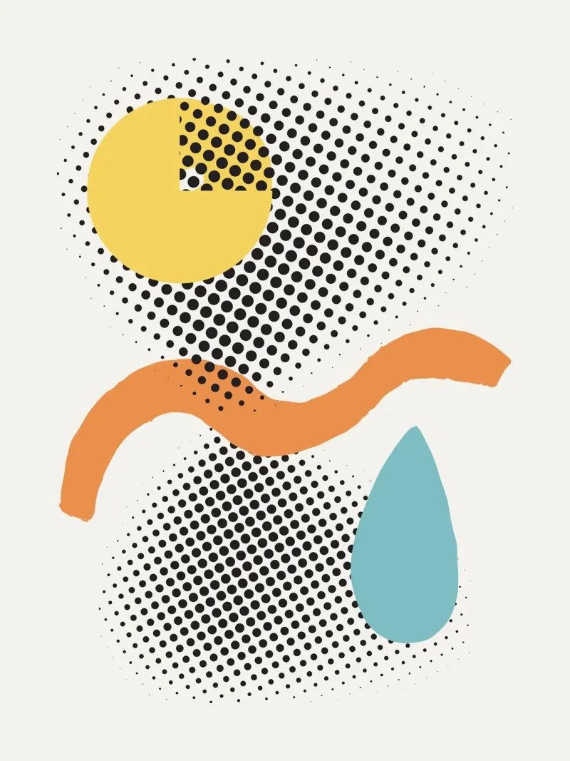 Estratto digitale poster con telaio in alluminio da Little Dean