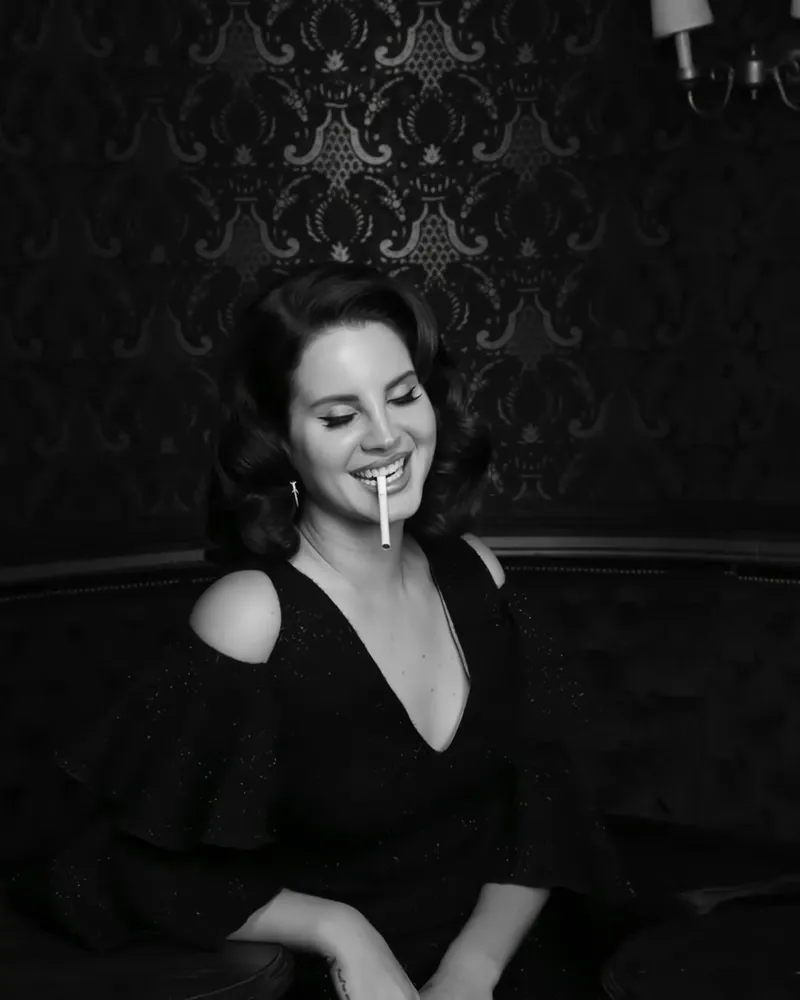 Il fumo di Lana Del Rey tela con Cornice a cassetta da kanel shop