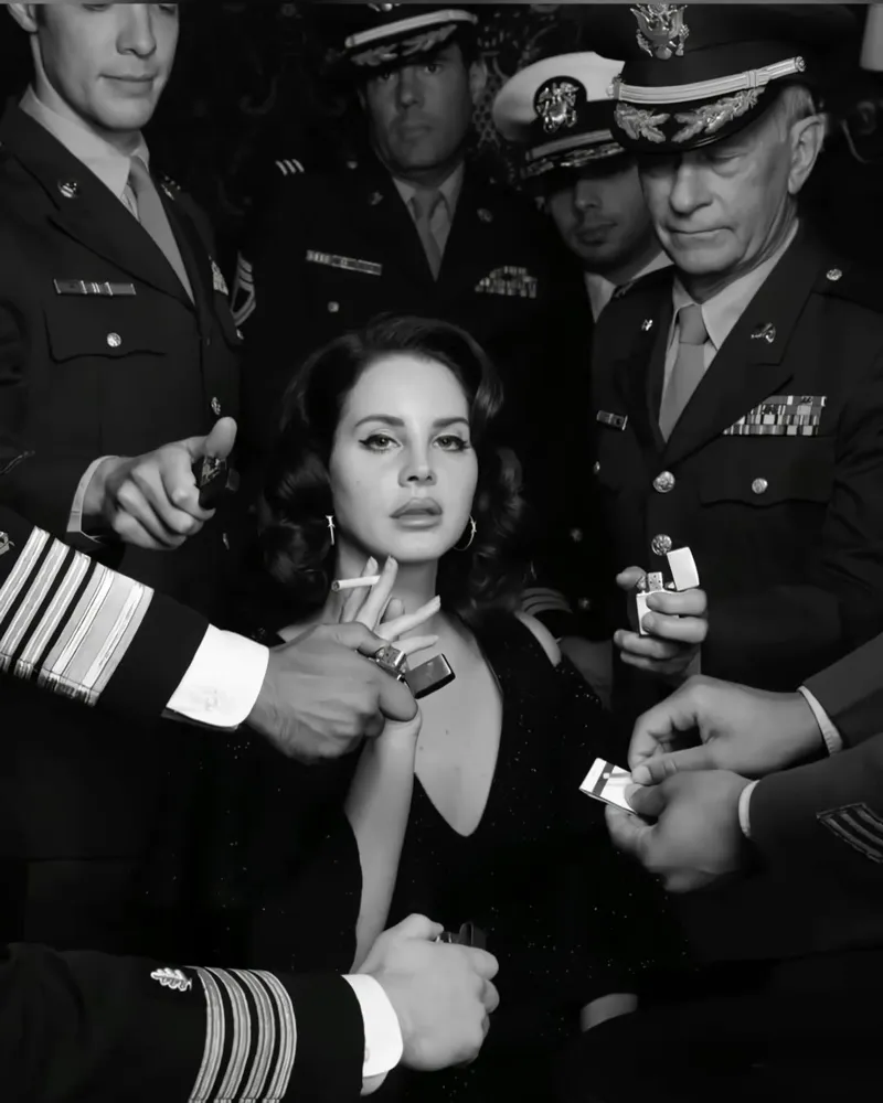 Il fumo di Lana Del Rey tela con Cornice a cassetta da kanel shop