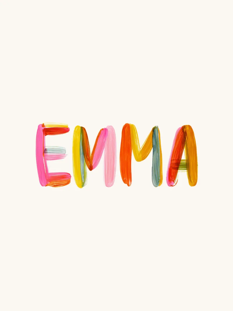 Emma poster con telaio in plastica da Giggly Colors