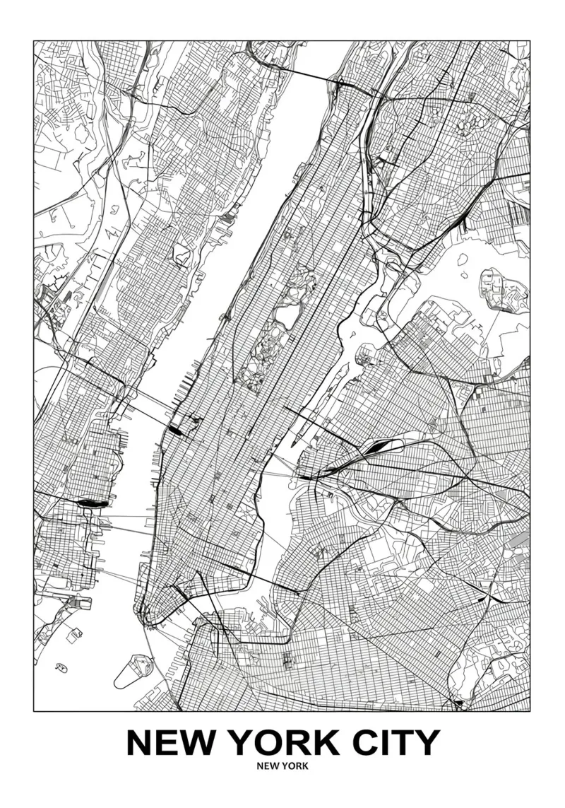 New York tela con Cornice a cassetta da Margaret Lister