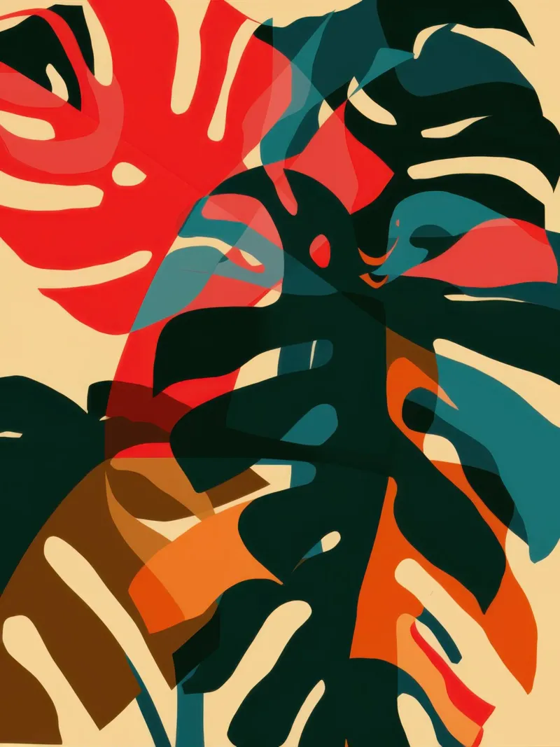 Umore della Monstera Cremisi poster da Echo Saber