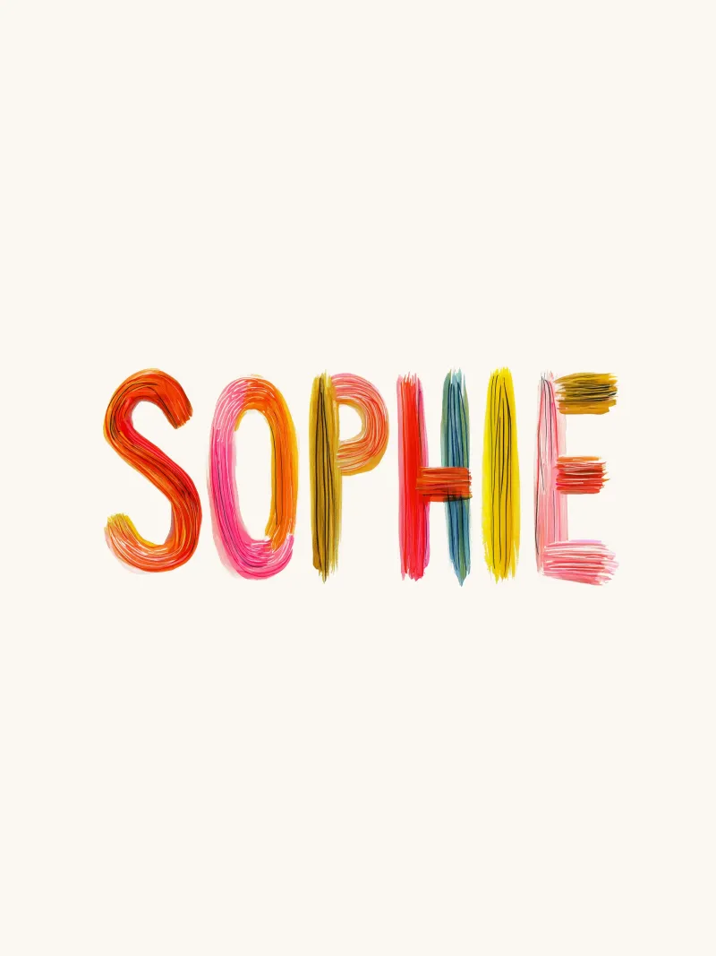 Sophie poster con telaio in plastica da Giggly Colors