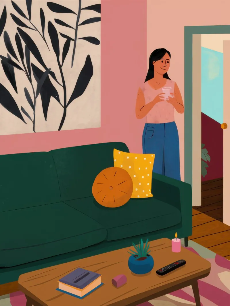 Spazio interno contemplativo poster da Wish Studio