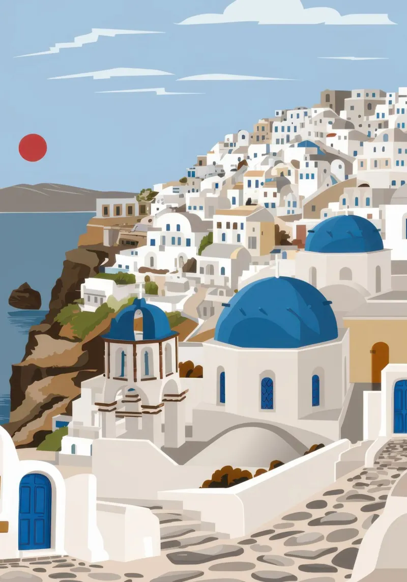 Sogni di imbiancatura greca poster da Echo Saber