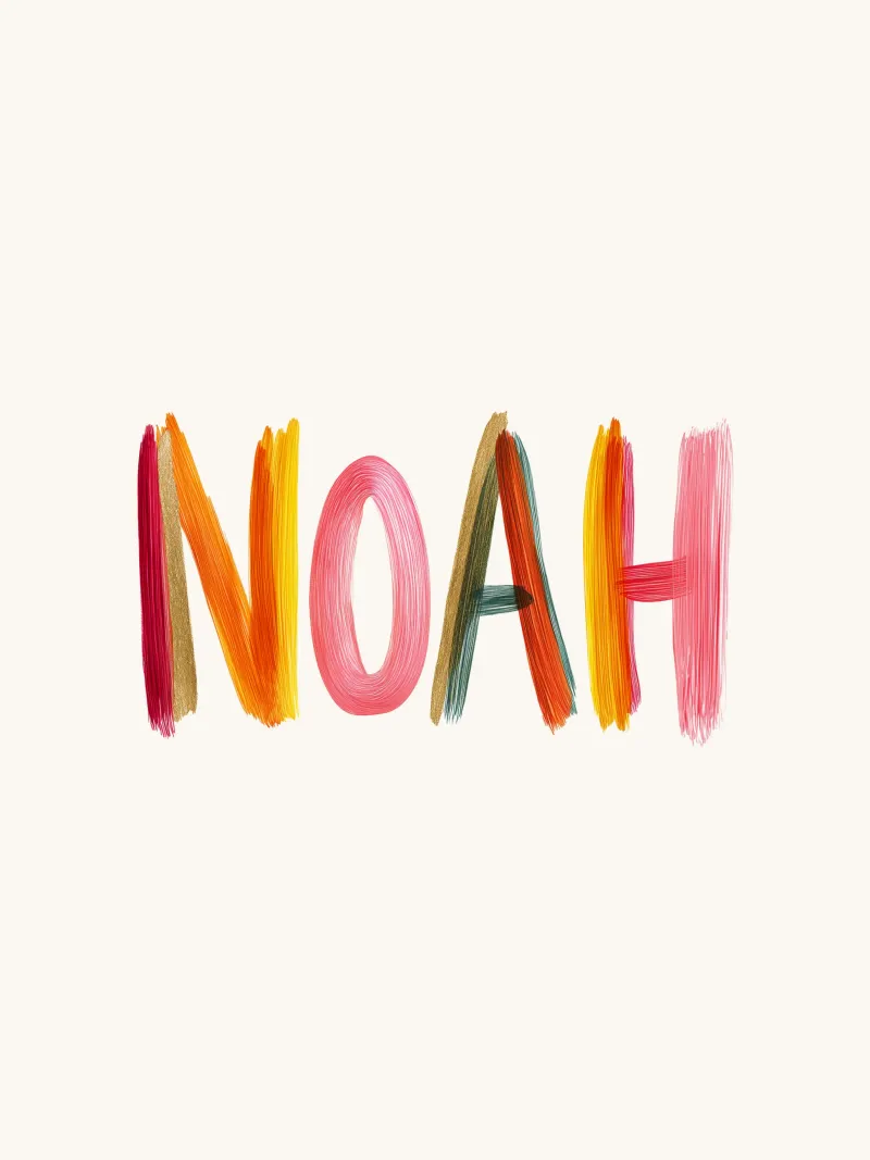 Noah tela con Cornice a cassetta da Giggly Colors