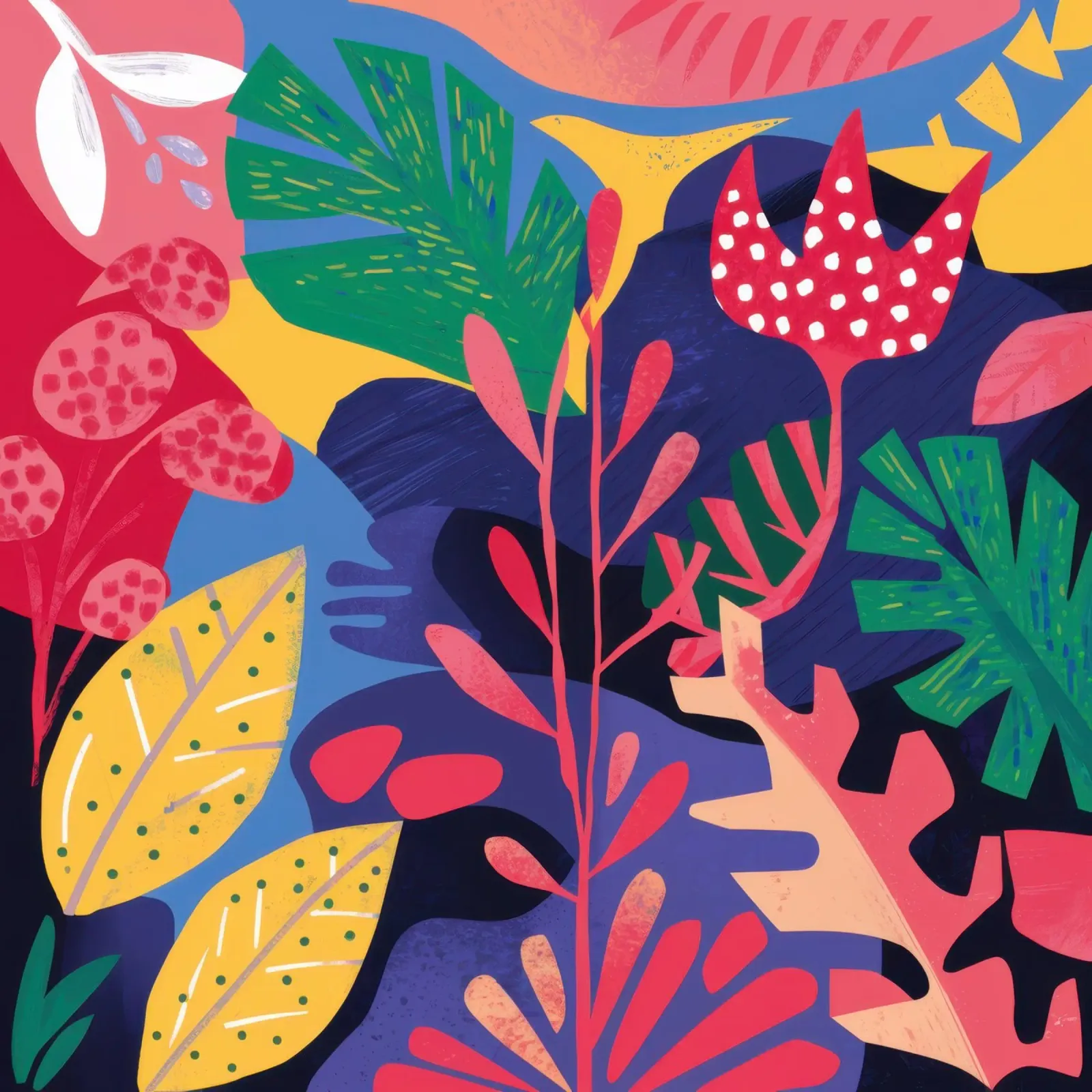 Enchanted Forest Floor canvas with Floater frame by Wish Studio