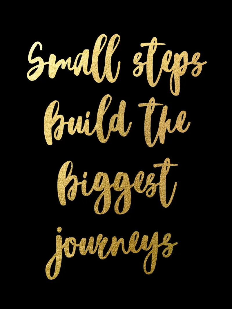 Small steps tela con Cornice a cassetta da PinkCandyWalls