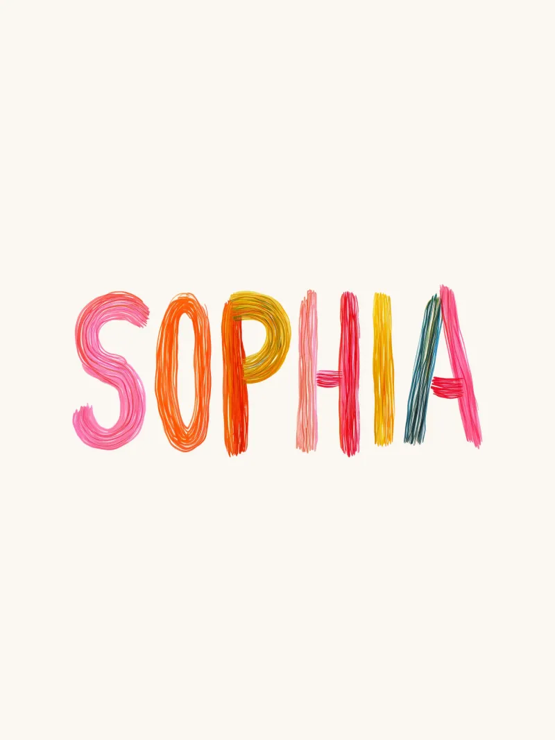 Sophia poster con telaio in plastica da Giggly Colors