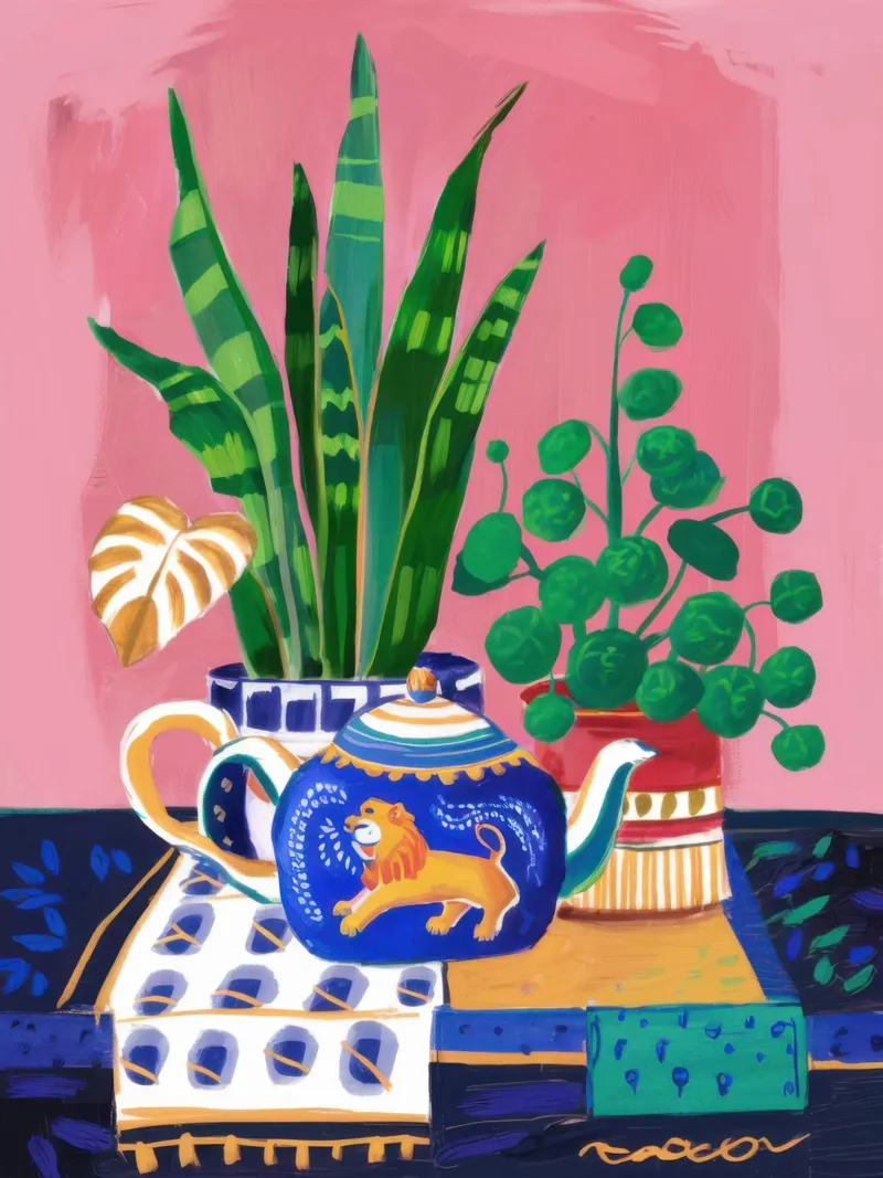 Bodegón bohemio poster de Wish Studio