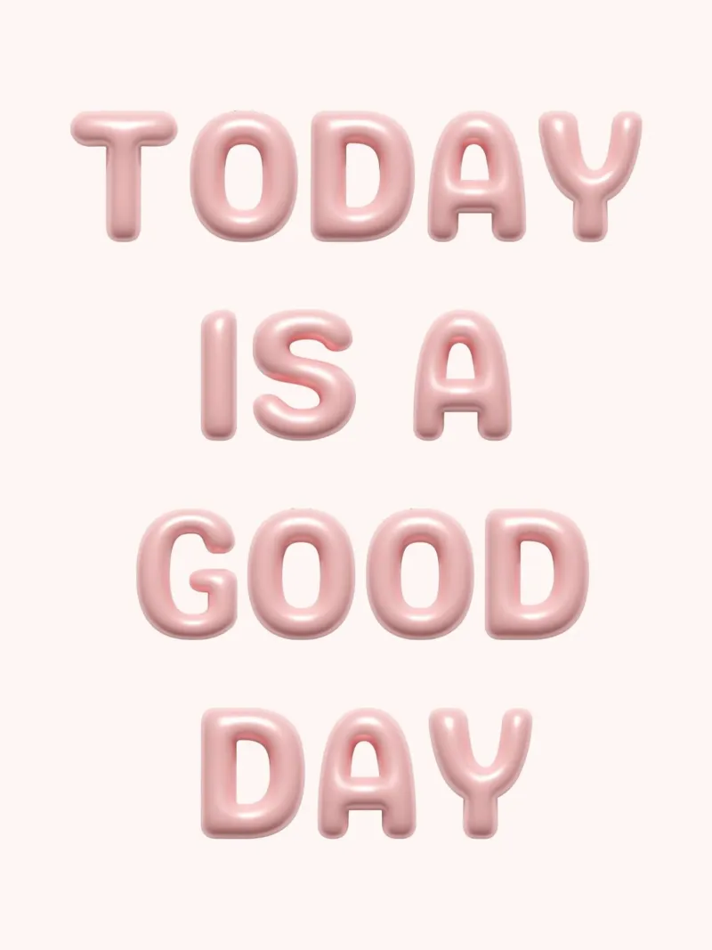 Today is a good day tela con Cornice a cassetta da PinkCandyWalls