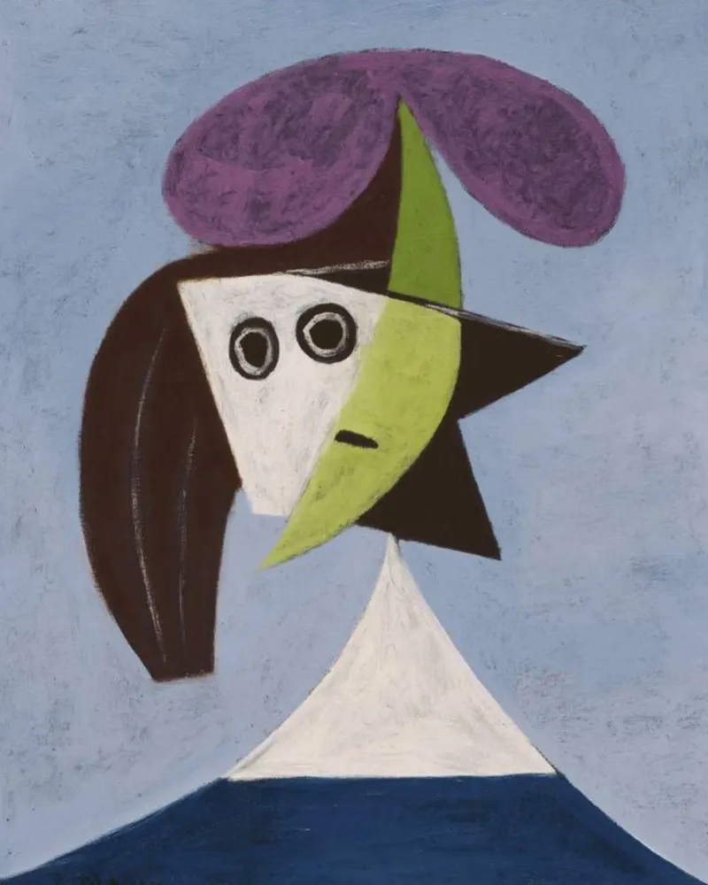 Donna unica Picasso tela con Cornice a cassetta da Günstiger Laden