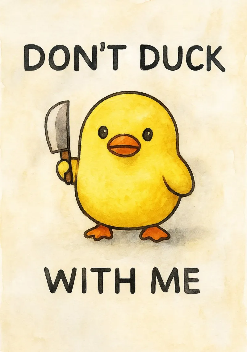 dodont duck with me funny ducknt duck with me funny duck tela con Cornice a cassetta da cepeducks