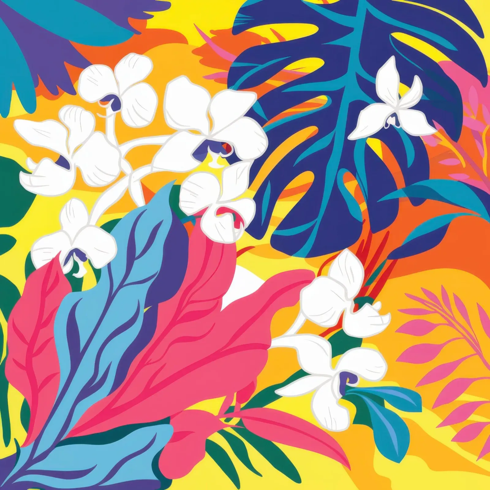 Paradiso floreale esotico poster da Heaven Craft