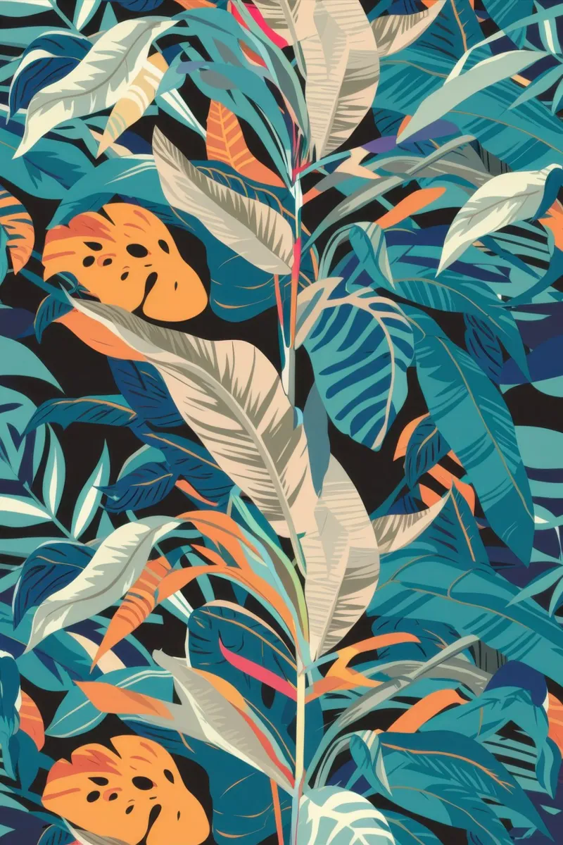 Elegante fogliame verde acqua poster da Wish Studio