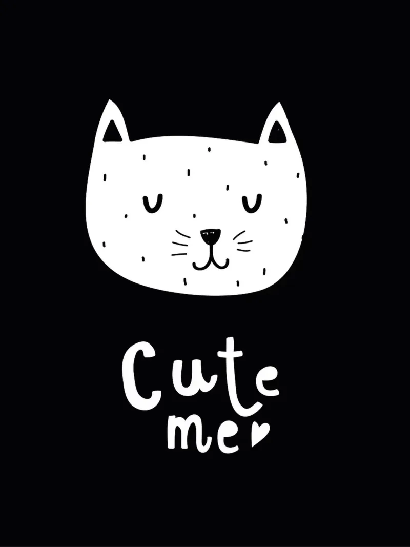 Simpática ilustración de un gato lienzo con Marco flotante de Lisa Becker