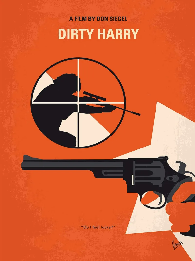 Dirty Harry V di Chungkong tela con Cornice a cassetta da jammie