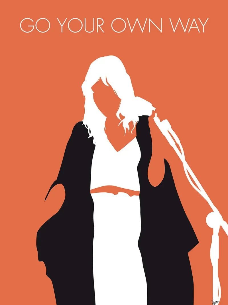 Fleetwood Mac - Go Your Own Way di Chungkong tela con Cornice a cassetta da jammie