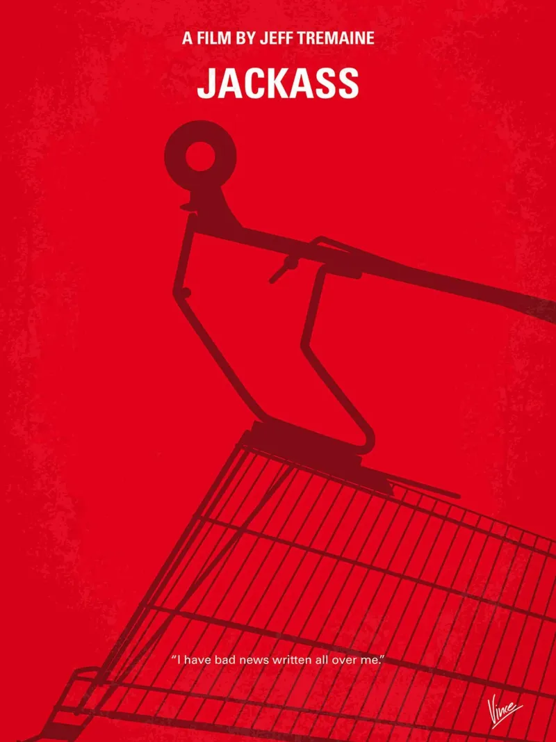 Jackass di Chungkong poster con telaio in legno da jammie