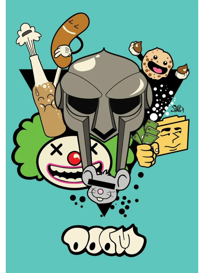 MF DOOM Fuun poster da Jonathan Phillips