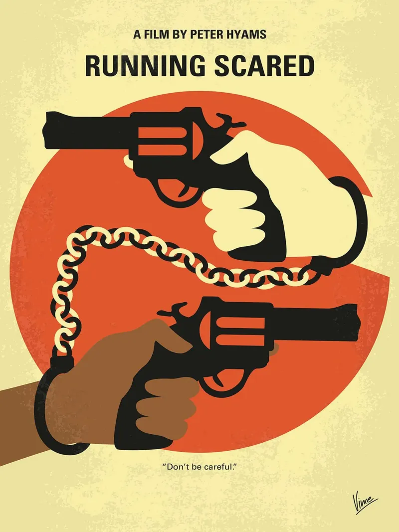 Running Scared von Chungkong Leinwand mit Schattenfugenrahmen von jammie