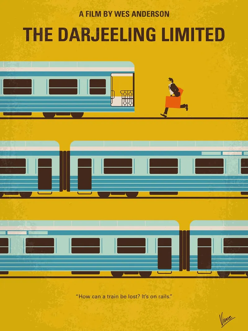 Der Darjeeling Limited von Chungkong Leinwand mit Schattenfugenrahmen von jammie