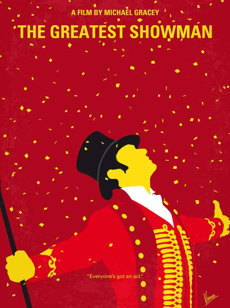 The Greatest Showman von Chungkong Leinwand mit Schattenfugenrahmen von jammie